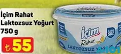 İÇİM RAHAT LAKTOZSUZ YOĞURT 750 G